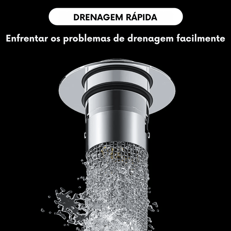 Tampa de Pia Antivazamento e Antiodor com Mola