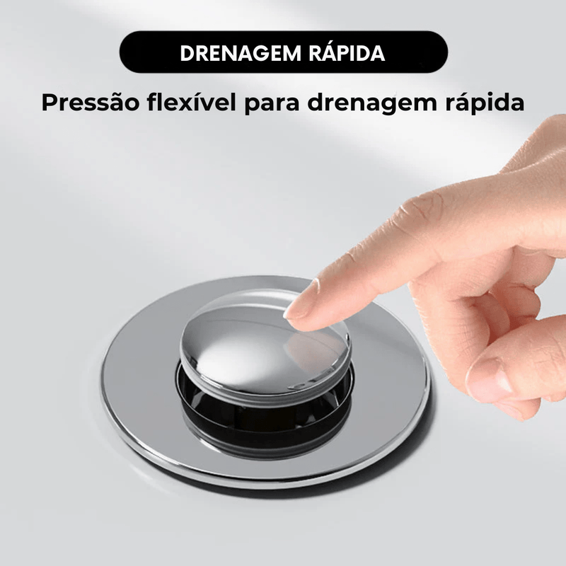 Tampa de Pia Antivazamento e Antiodor com Mola