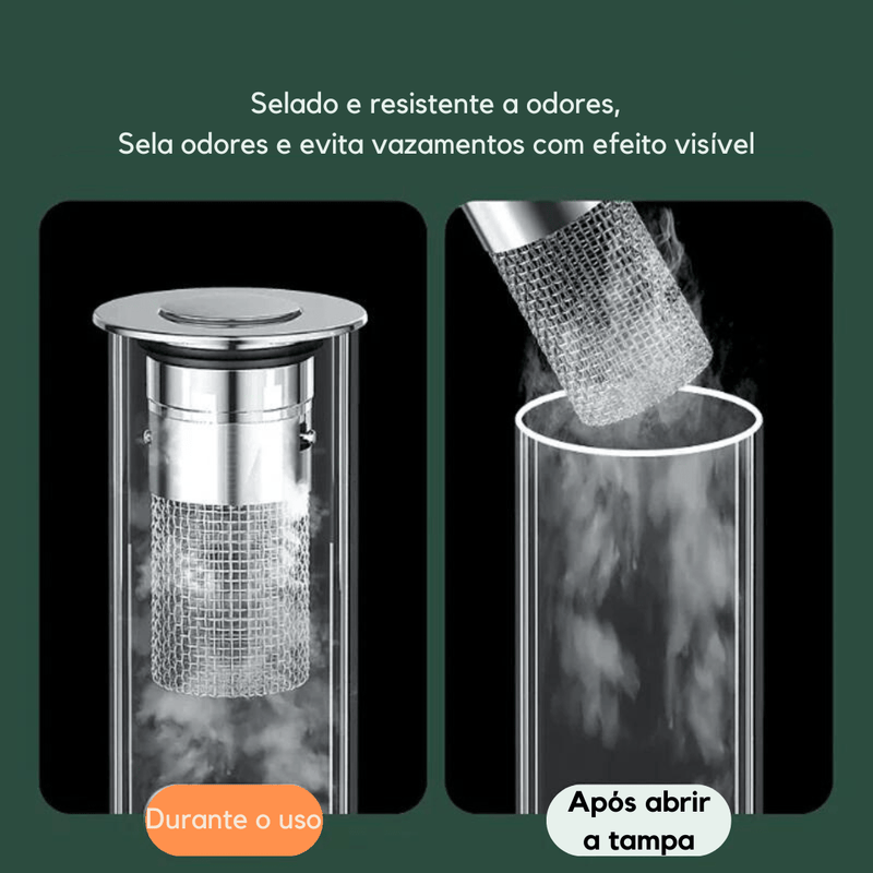 Tampa de Pia Antivazamento e Antiodor com Mola