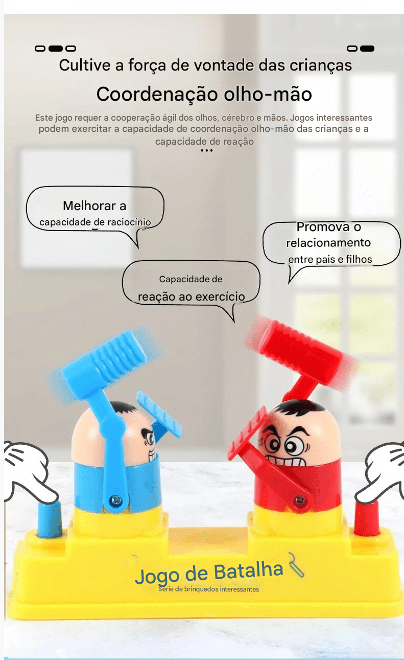 Mini máquina de jogo de luta de dedo para crianças