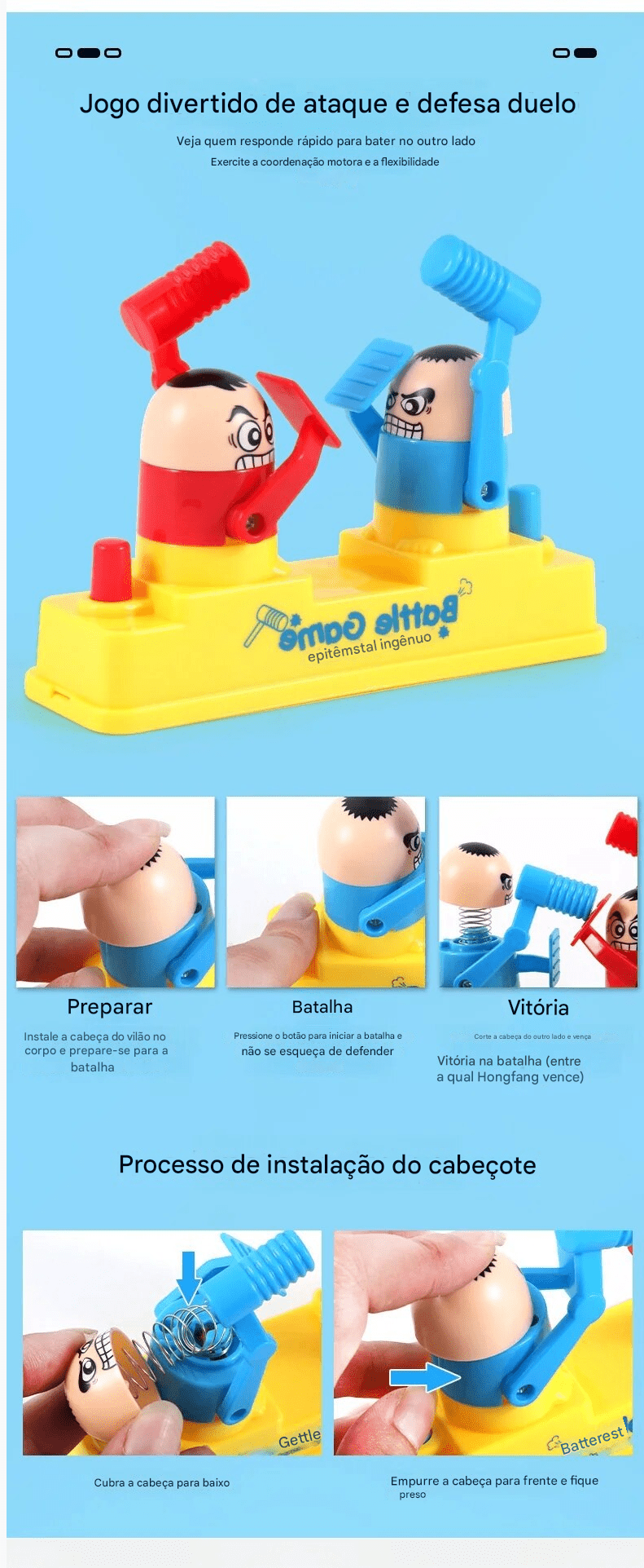 Mini máquina de jogo de luta de dedo para crianças