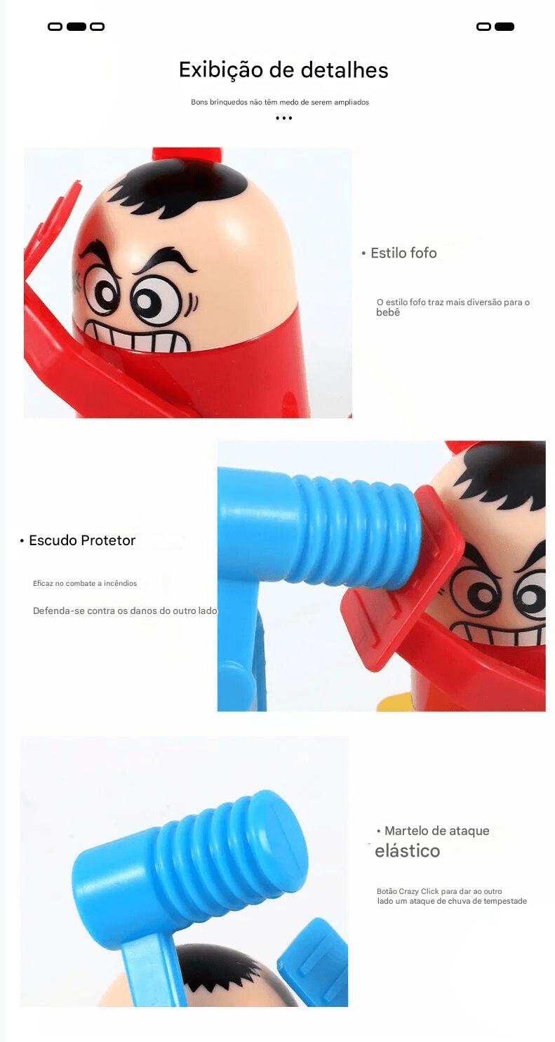 Mini máquina de jogo de luta de dedo para crianças