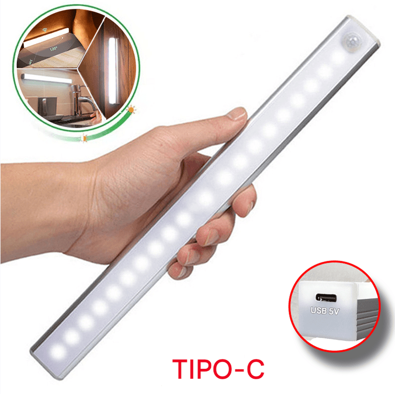 Luz LED com sensor de movimento, luz noturna LED sem fio