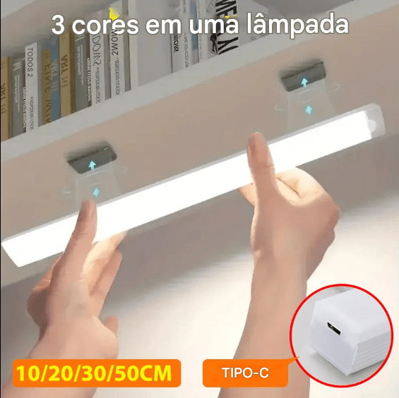 Luz LED com sensor de movimento, luz noturna LED sem fio