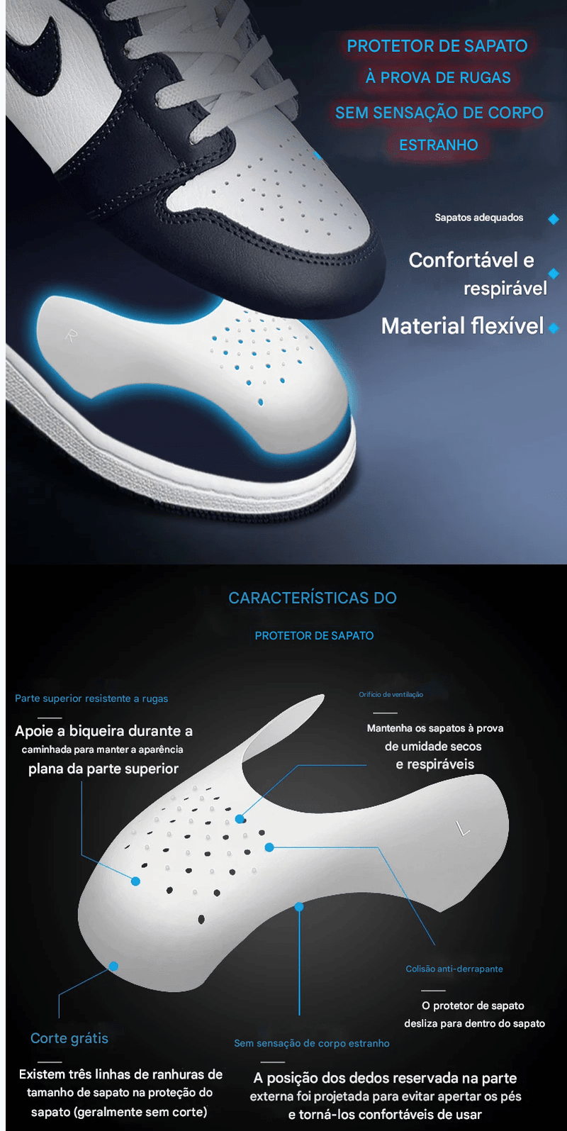 Protetor Anti-Vincos para Sapatos