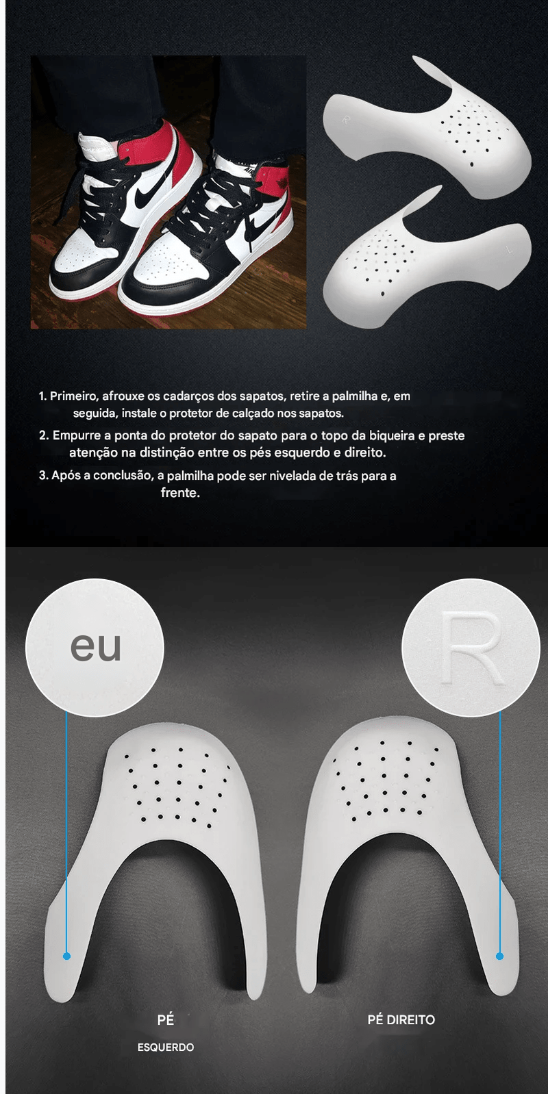 Protetor Anti-Vincos para Sapatos